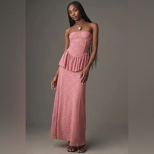 We wore what strapless corset maxi dress sz 12